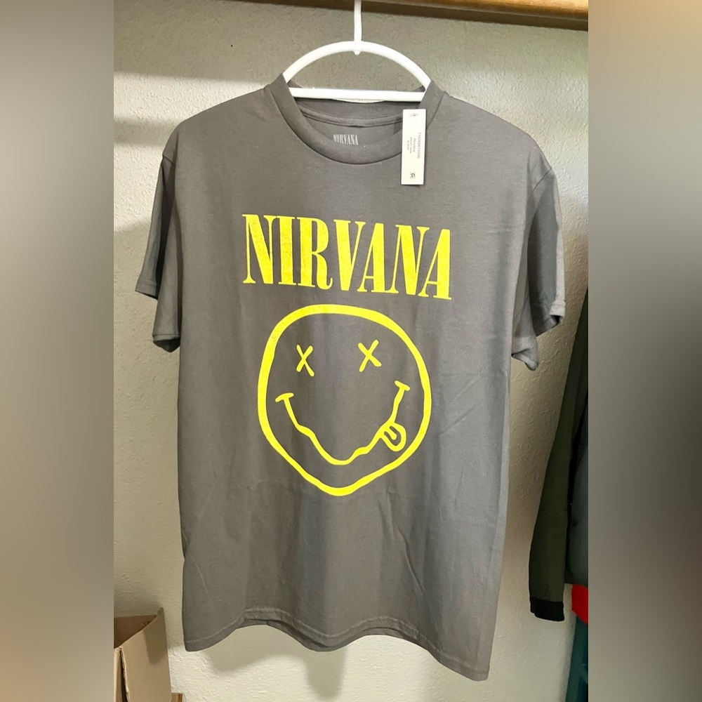 NIRVANA Classic Smiley Face Tee, NWT